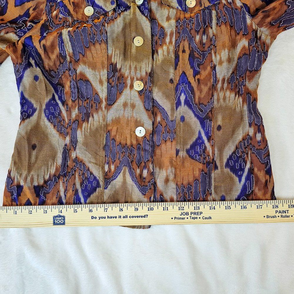 Ruby Rd Shell Button Flap Pocket Tab Sleeve Lagen… - image 8